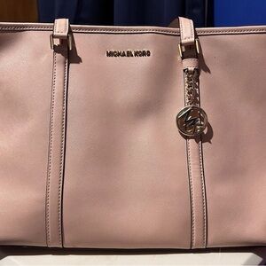Michael Kors SADY Fawn Leather Bag Notebook Laptop Shoulder  35T7GD4T7L